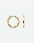Medium hoops 16mm - 18k gold plated