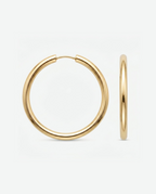 Large hoops 25mm - 18k gold plated