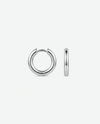 Small hoops 10mm - silver-colored