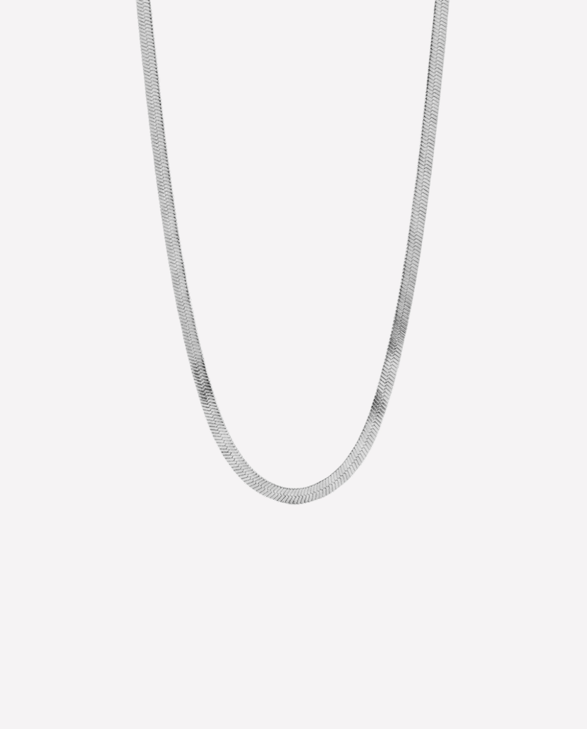 Snake chain - sølvfarvet