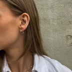 Small hoops 10mm - silver-colored