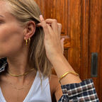 Medium hoops 16mm - 18k gold plated