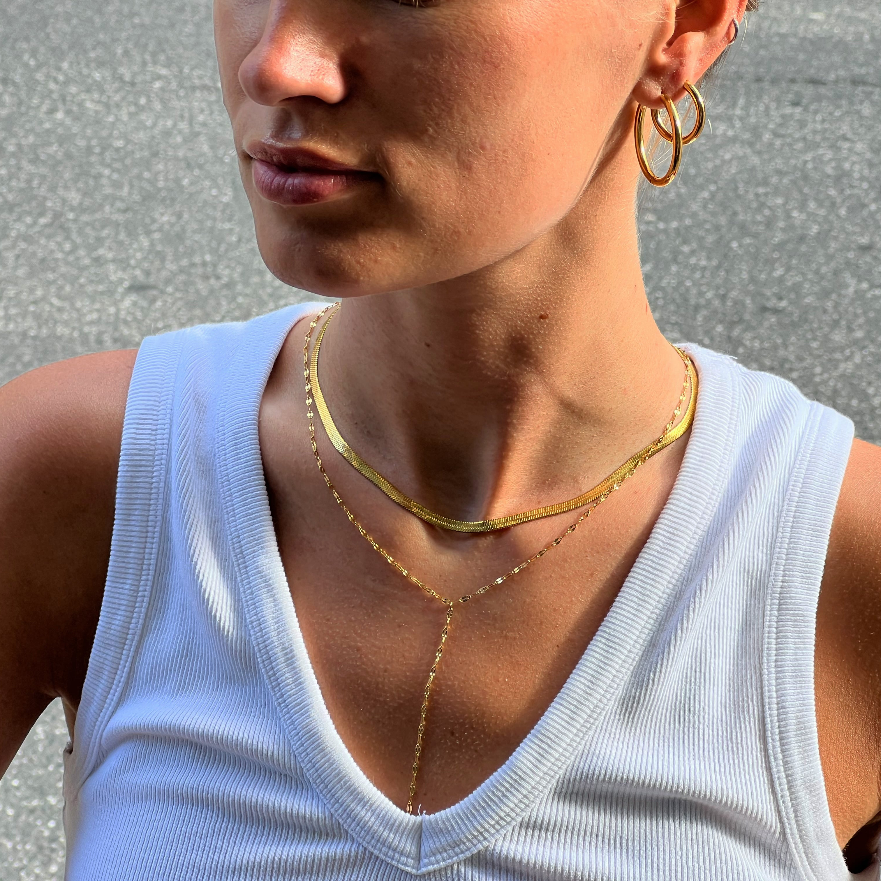 Large hoops 25mm - 18k guldbelagt