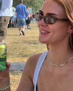 Snake chain - silver-colored