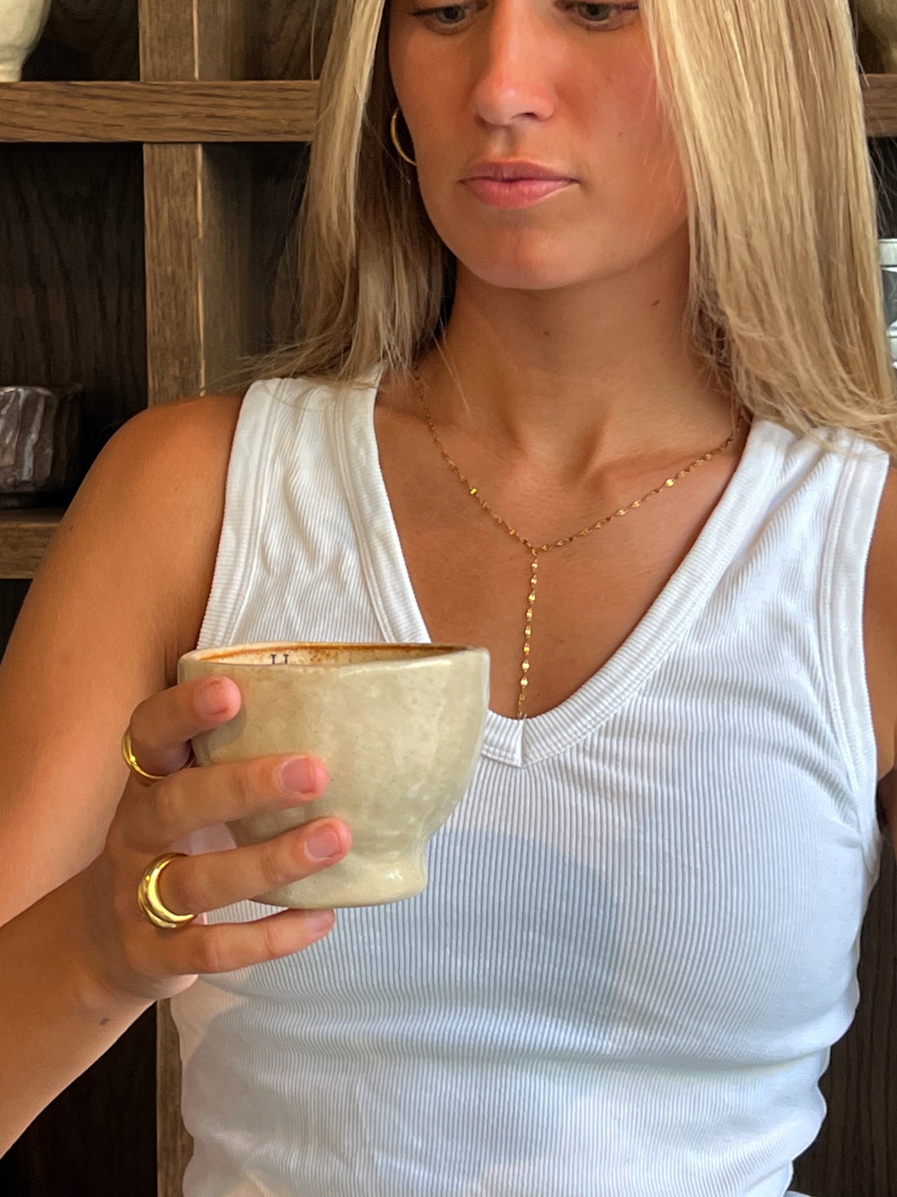 Y-chain - 18k gold-plated