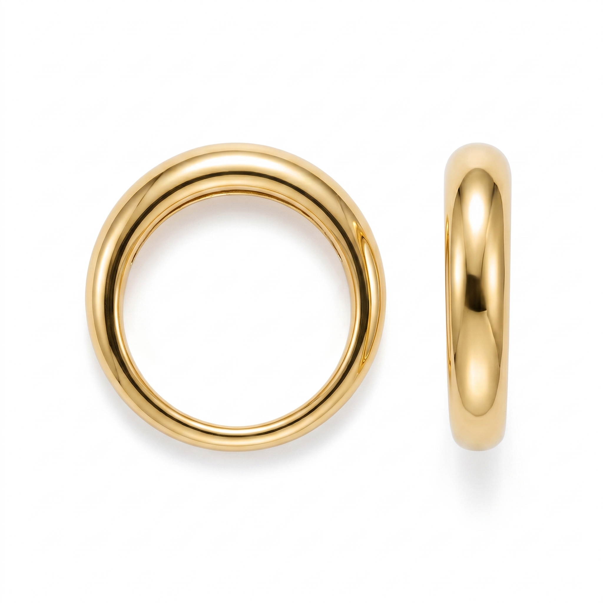 Bubble Ring guldfarvet