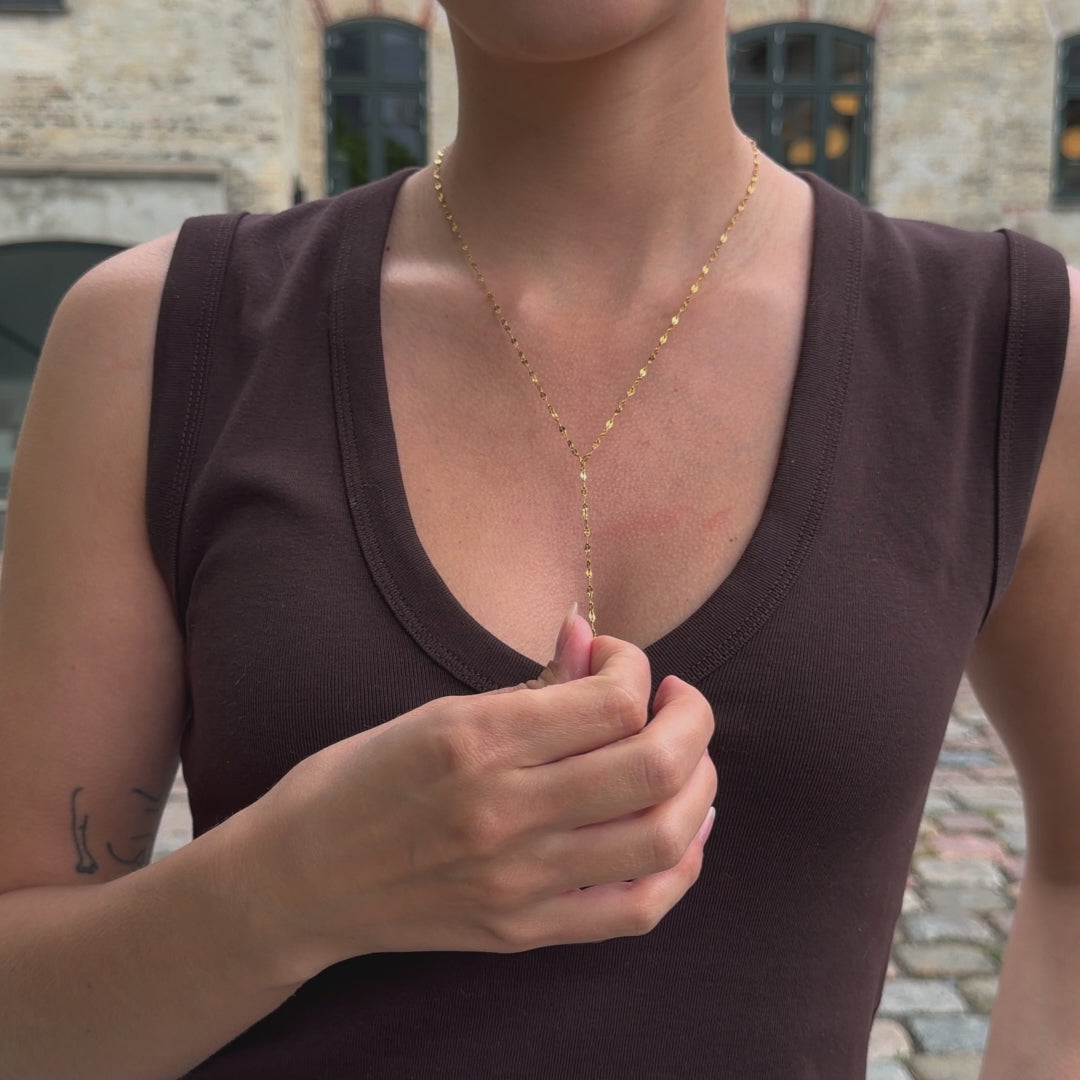 Y-chain - 18k gold-plated
