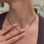Snake chain - 18k gold-plated